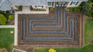 Geothermal mid-installation